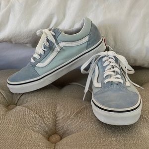 NWOT Vans Old Skool baby blue size 6